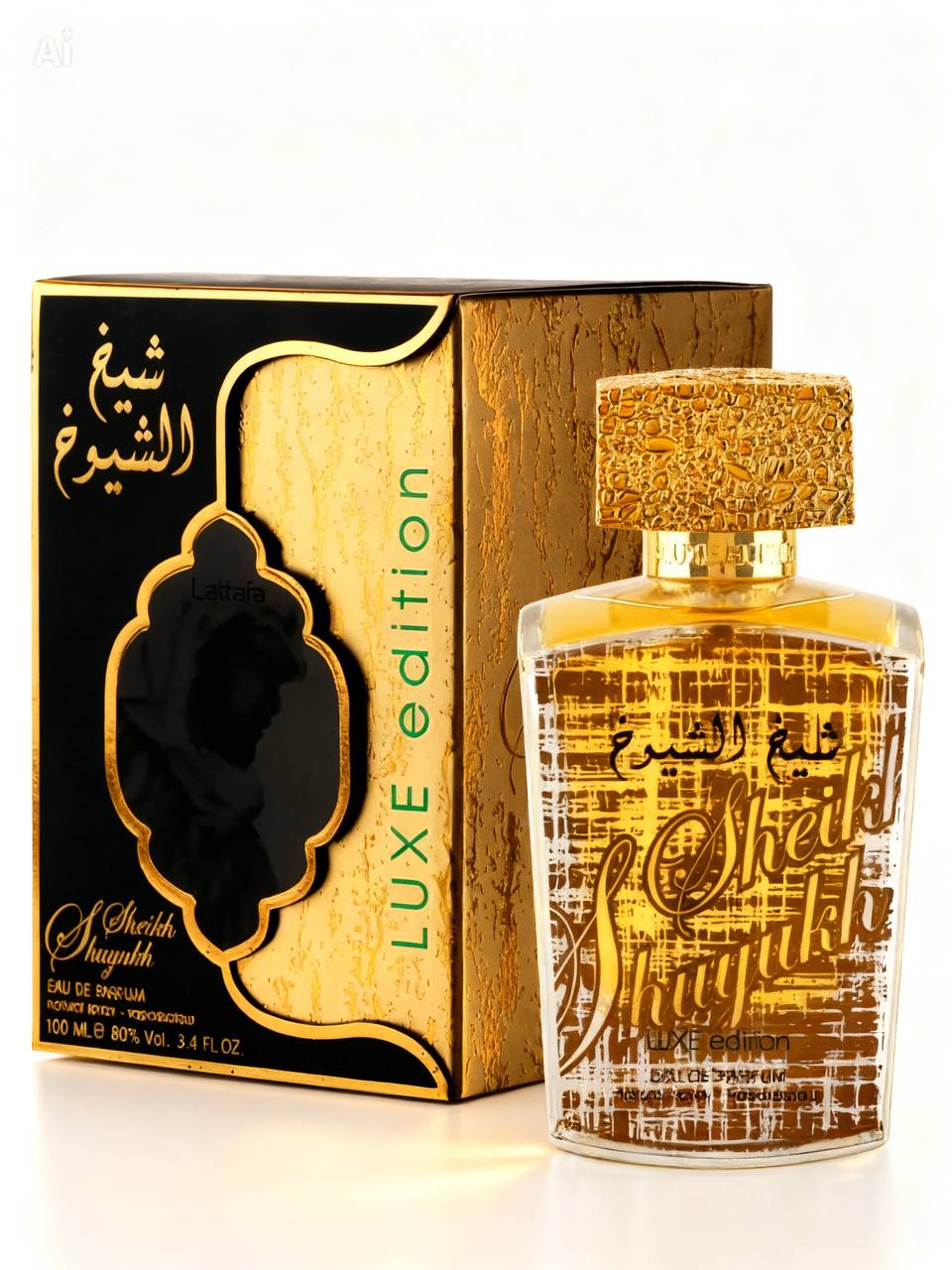 Eau de Parfum Unisexe Sheikh Al Shuyukh Édition Luxe Arabe Parfum Lattafa 100Ml