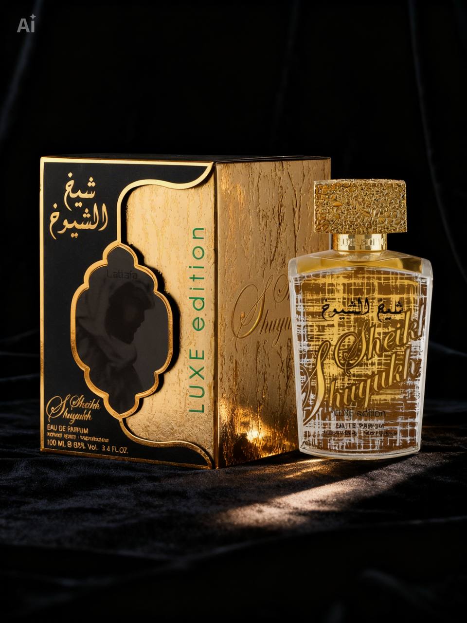 Eau de Parfum Unisexe Sheikh Al Shuyukh Édition Luxe Arabe Parfum Lattafa 100Ml