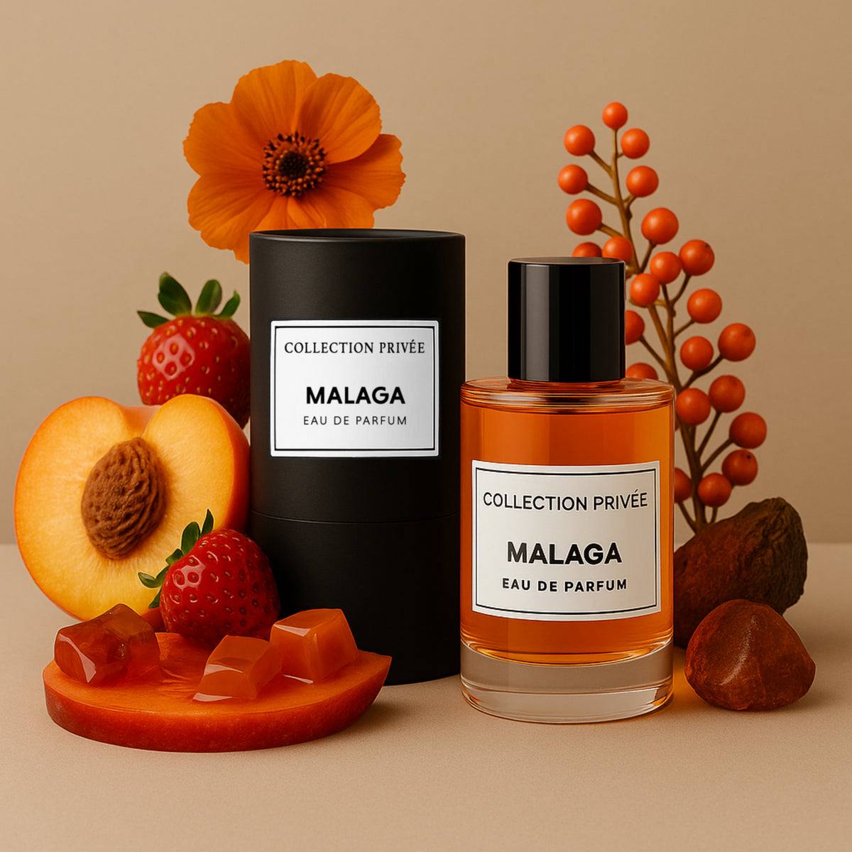 Collection Privée Malaga – Eau de Parfum 50 ml | Parfum Gourmand Fruité & Vanillé Unisexe
